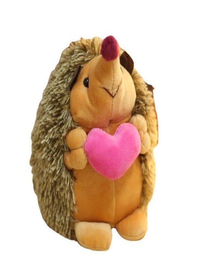 Toyshine 17cm Cute Soft Hedgehog Stuffed Plush Toy Wildlife Zoo Animal Desert Hedgehog Plush Toys, Velentine Gift for Girls Birthday Gift for Kids & Animal Lovers - Image 1